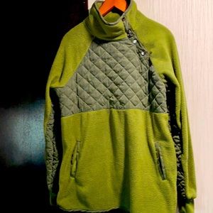 Elogues green waffle sweat shirt